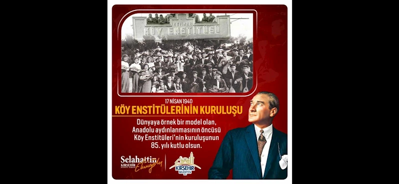 BAŞKANIMIZ EKİCİOĞLU’NDAN, KÖY ENSTİTÜLERİNİN KURULUŞ YIL DÖNÜMÜ AÇIKLAMASI