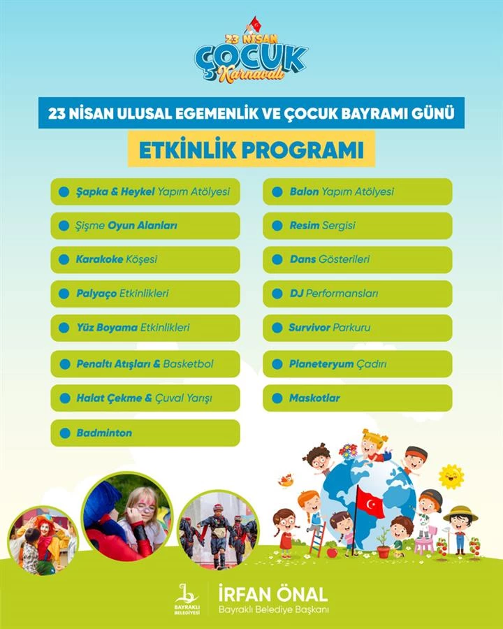 Bayraklı’da ’23 Nisan Karnavalı’ düzenlenecek