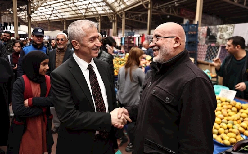 Başkanımız Semt Pazarı Esnafını Ziyaret Etti