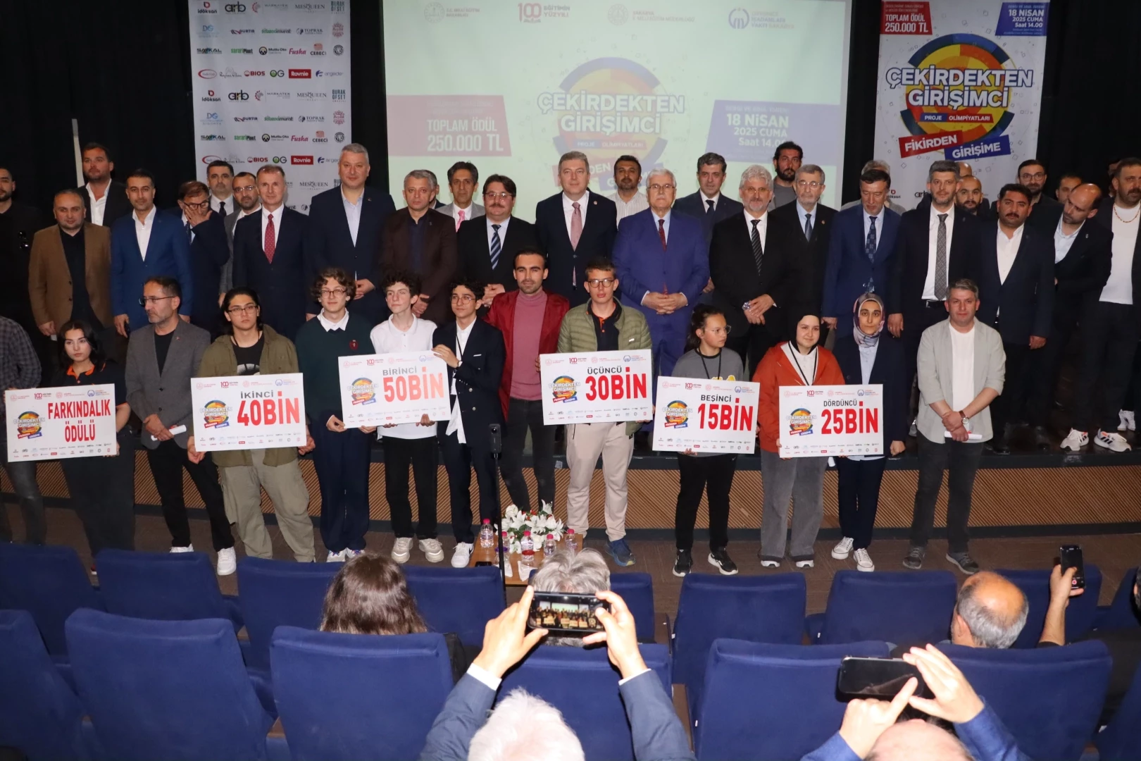 Çekirdekten girişimci proje olimpiyatlarında ödüller sahiplerini buldu