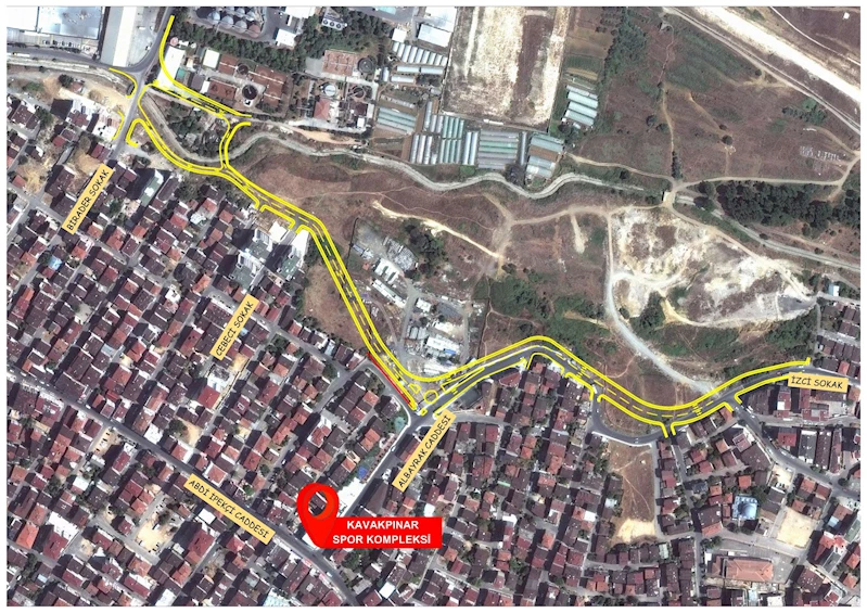 Kavakpınar Uluhan Caddesi’nde çalışmalar sürüyor