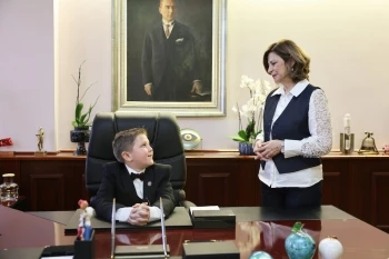 BÜYÜKŞEHİRİN ÇOCUK BAŞKANI EGE PROJELERİNİ AÇIKLADI