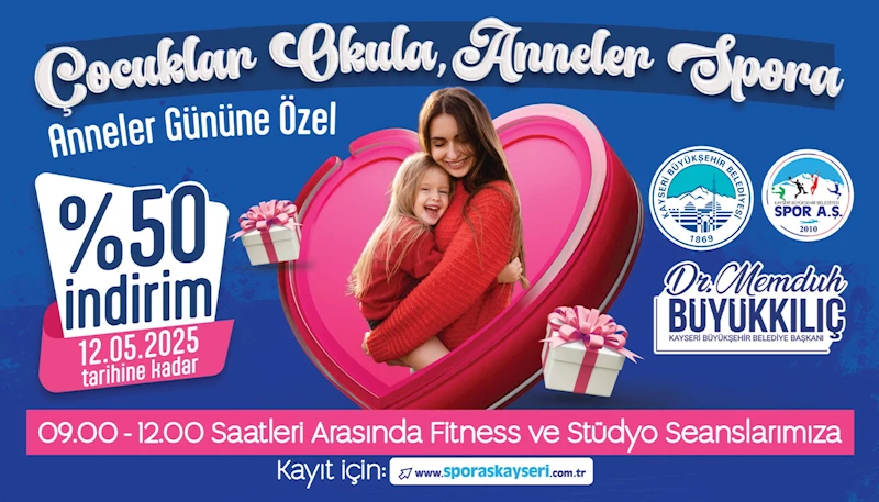 Büyükşehir Spor A.Ş.’den Anneler Günü Sürprizi: ‘Çocuklar Okula, Anneler Spora’