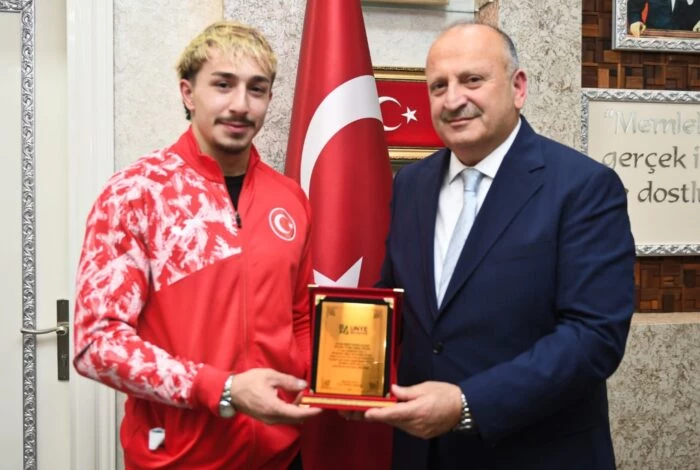 BAŞKAN TAVLI’DAN AVRUPA ŞAMPİYONU YUSUF’A TEBRİK