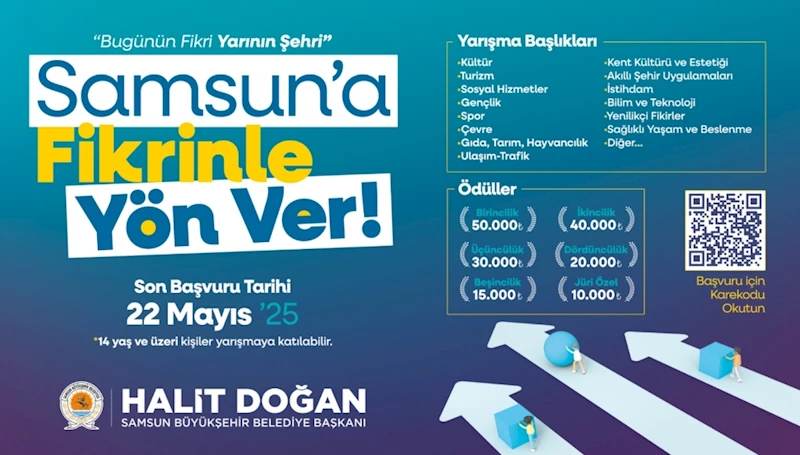 Büyükşehir’den ‘Samsun’a Fikrinle Yön Ver’ yarışması