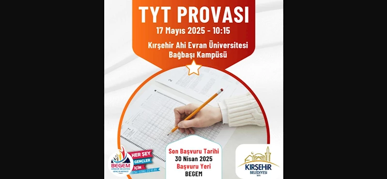 BEGEM TYT PROVASI İÇİN BAŞVURULAR 30 NİSAN’DA SONA ERİYOR