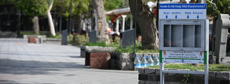 Kordon Bölgesine İzmarit Atık Üniteleri Yerleştirildi