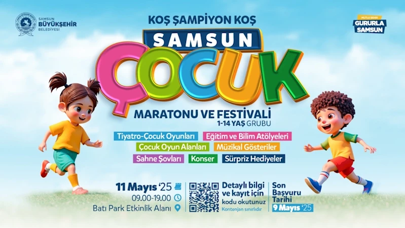 “Samsun Çocuk Maratonu Ve Festivali” başlıyor