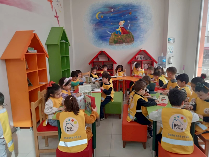 ÖĞRENCİLER İZGİM ÇOCUK KÜTÜPHANESİNDE KİTAPLARLA BULUŞTU
