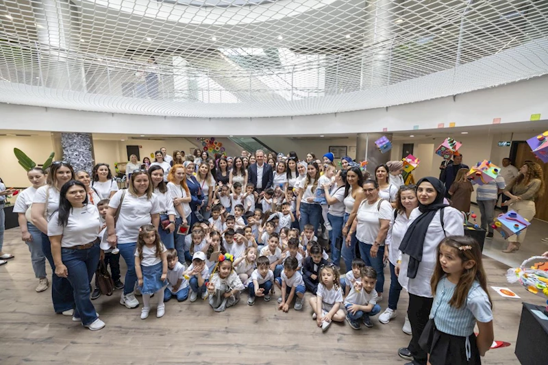 Mersin Büyükşehir’in Çocuk Gelişim Merkezleri’nden ‘Tükenmeyen Sevgiler, Dönüşen Eserler Sergisi’