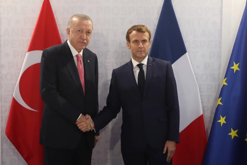 Erdoğan, Macron