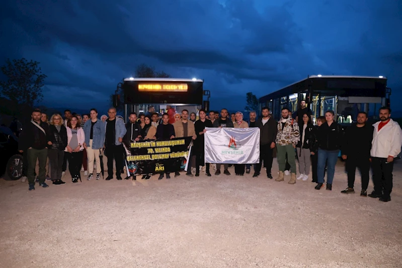 Kızılçukur Vadisi’nde Dolunay Yürüyüşü Yapıldı
