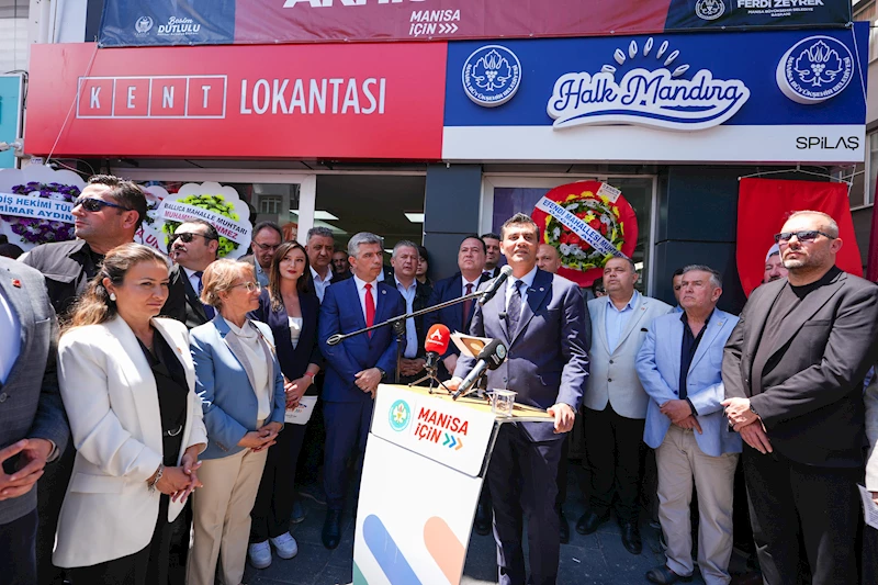 Kent Lokantası ve Halk Mandıra Akhisar’da Hizmete Açıldı