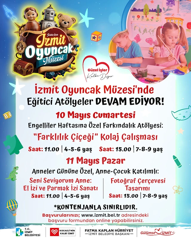 İZMİT OYUNCAK MÜZESİ’NDE DUYGULAR, RENKLERLE ANLATILACAK