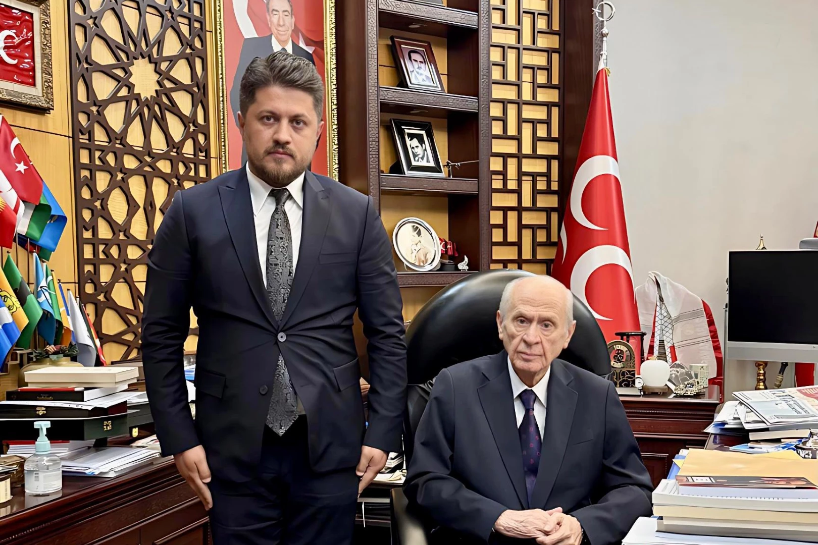 MHP lideri Devlet Bahçeli, Başkan Satıcı