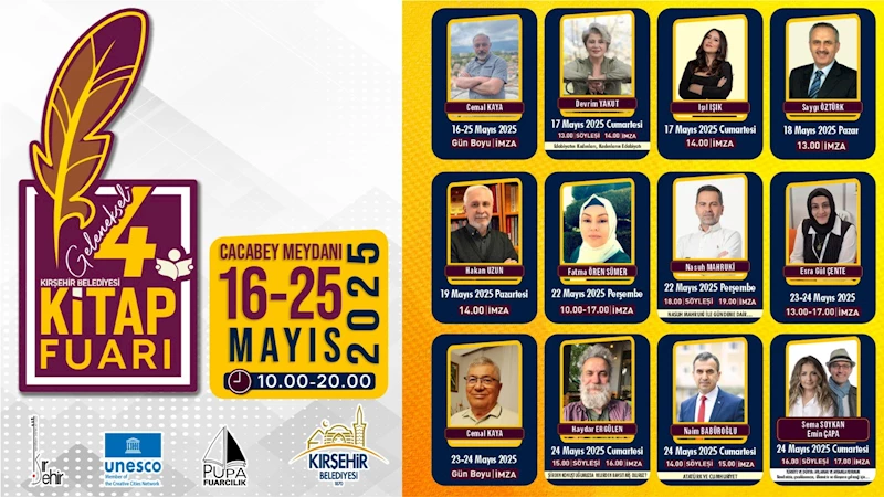 YAZAR VE ŞAİRLER 4. KİTAP FUARI’NDA OKURLARIYLA BULUŞACAK