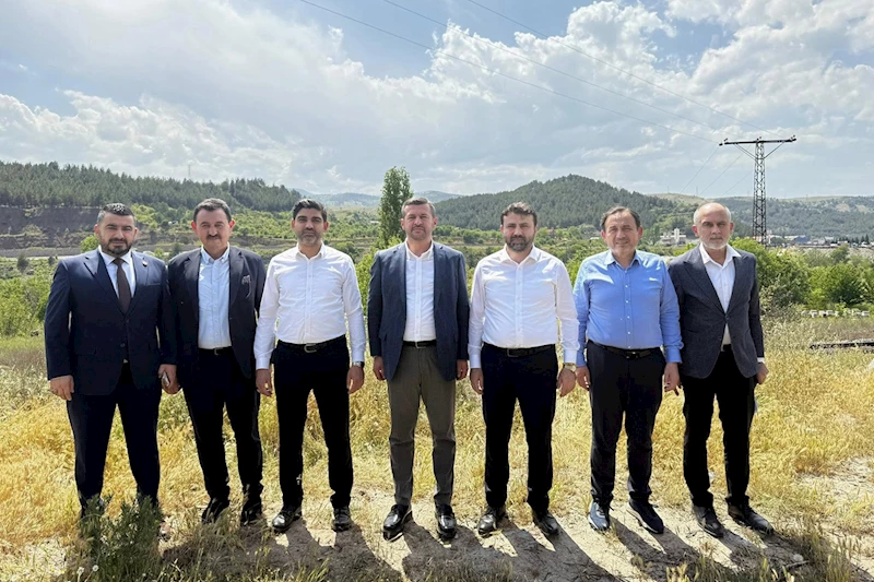 Başkan Çetinkaya, Kızılcaören’de Hayata Geçirilecek Yeni Gar Sahasında İncelemelerde Bulundu