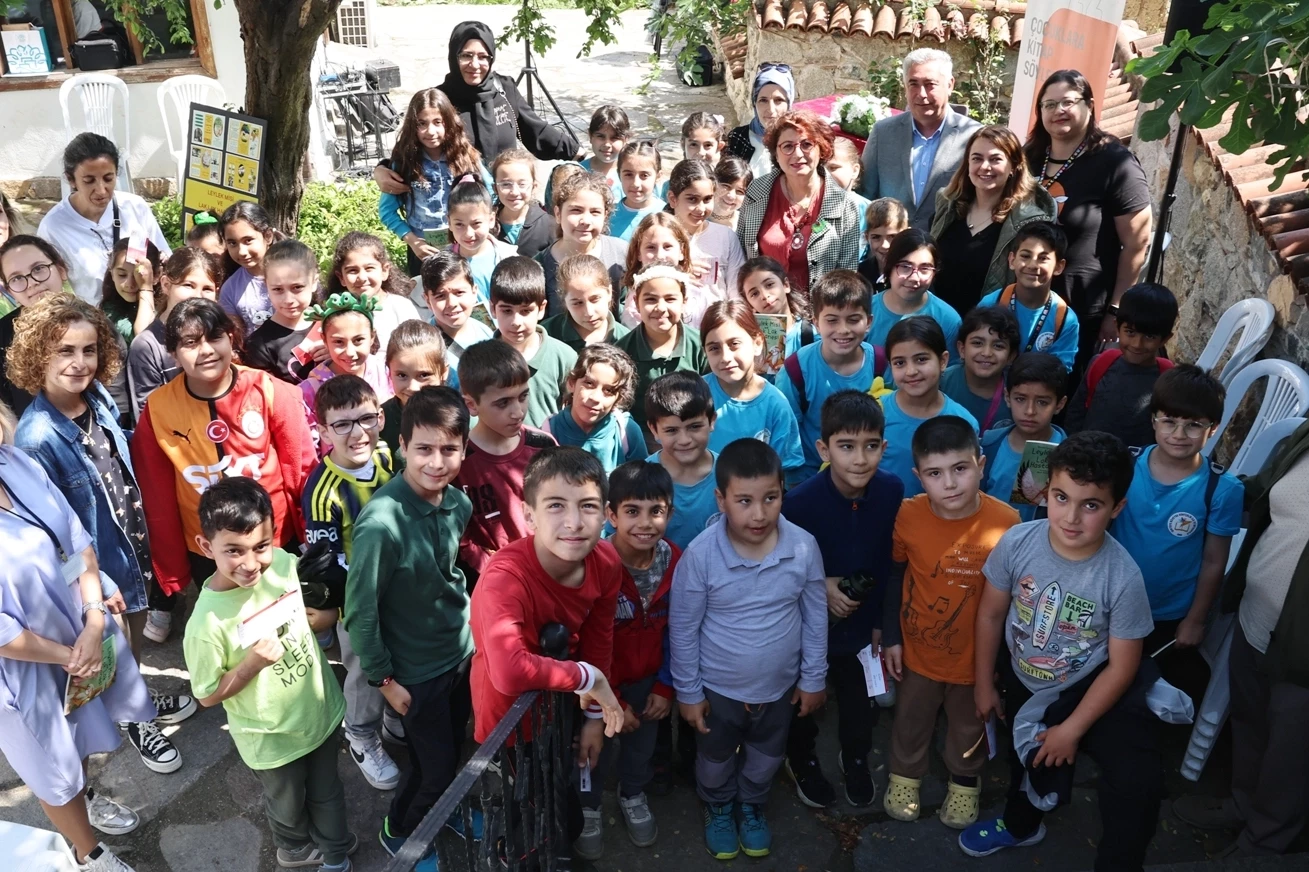 Bursa Nilüfer’de çocuklarla kitap üzerine keyifli bir söyleşi