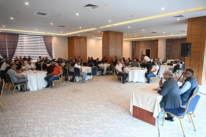 BAŞKANIMIZ EKİCİOĞLU, SU VE KANALİZASYON İŞLERİ MÜDÜRLÜĞÜ PERSONELİ İLE BULUŞTU