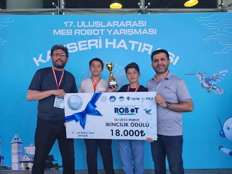 “KTP_Ayışığı1” ROBOTU TÜRKİYE İKİNCİSİ OLDU