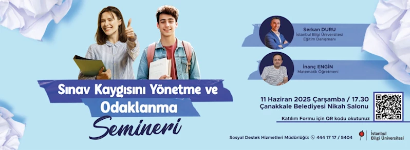 Sınav Kaygısını Yönetme ve Odaklanma Seminerine Davetlisiniz