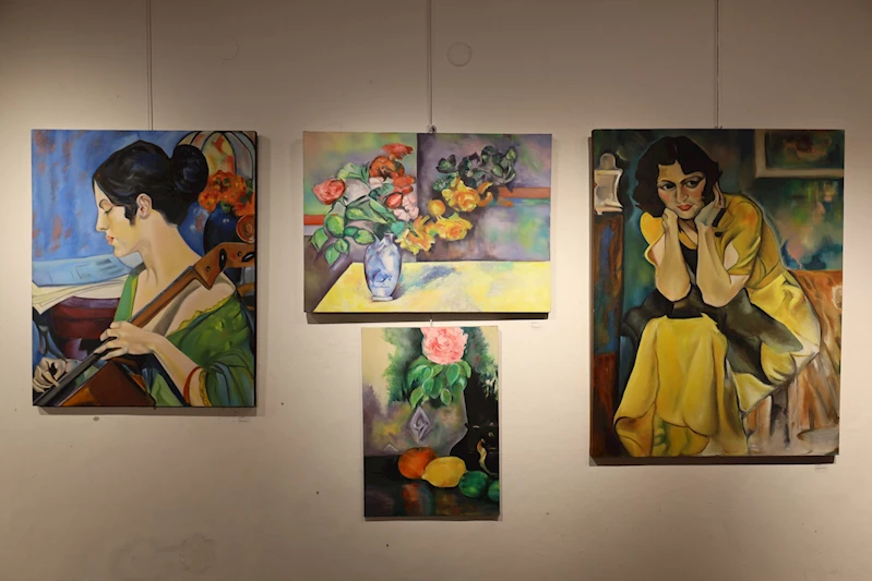 FİRDEVS ÇALIŞKAN RESİM ATÖLYESİ “NOKTA” SERGİSİ CUMHURİYET PARKI’NDA SANATSEVERLERLE BULUŞTU