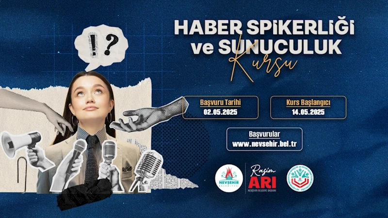 “Haber Spikerliği ve Sunuculuk” Kursu Açılacak