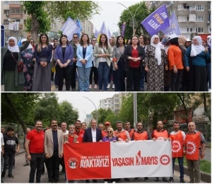 Eş Başkanlar, 1 Mayıs mitingine katıldı