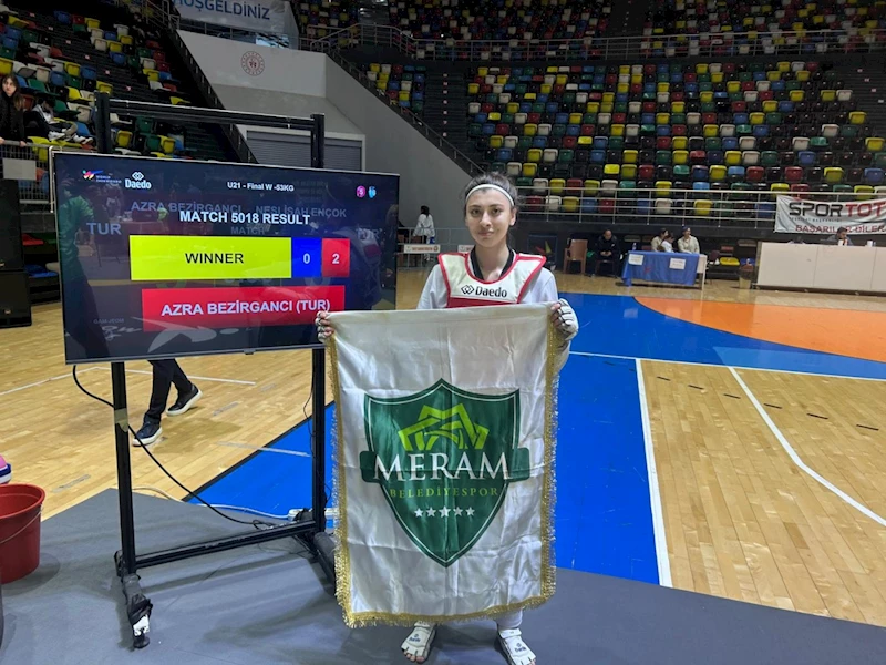 MERAM BELEDİYESPORLU AZRA’DAN GURUR VERİCİ BAŞARI!