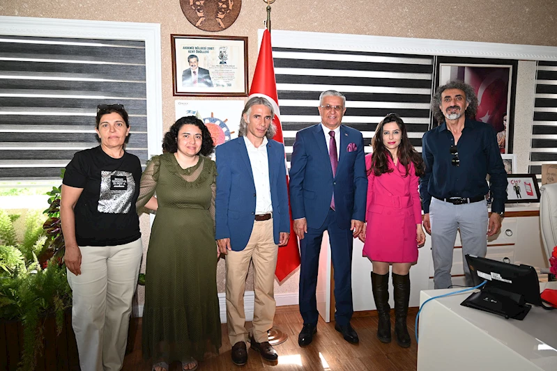 Göynük Ortaokul Müdüründen Başkan Topaloğlu’na ziyaret