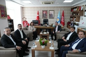 Eş Başkanlardan DÜ Rektörü Eronat’a ziyaret
