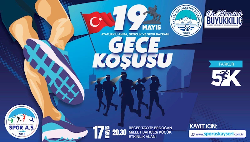 Büyükşehir Spor A.Ş.’den 19 Mayıs Gece Koşusu