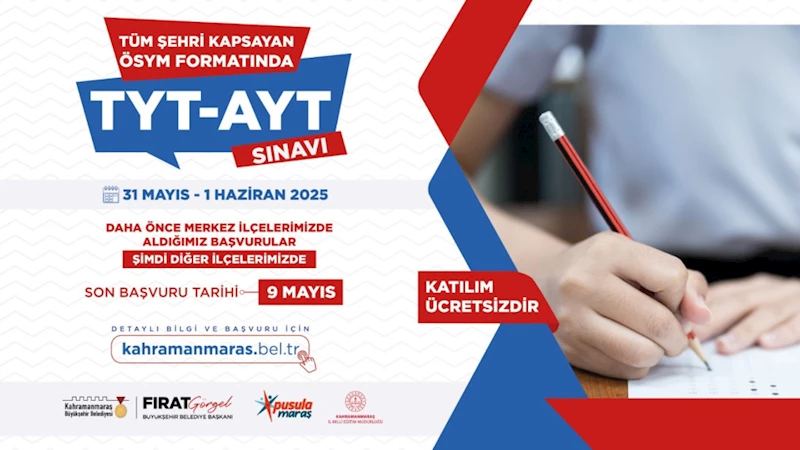 Büyükşehir’in YKS Deneme Sınavı Şimdi de İlçelerde!