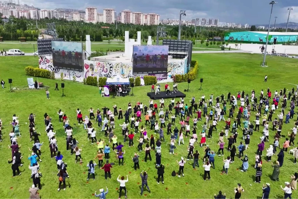 Başkentli kadınlar Guinness için ter döktü