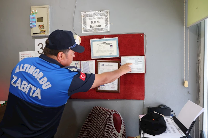 ALTINORDU’DA RUHSATSIZ İŞ YERİ SAYISI AZALIYOR