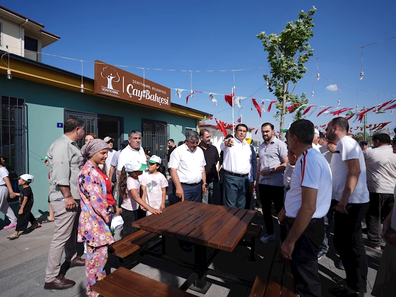 BAŞKAN YILMAZ, KUZEYŞEHİR ÇAY BAHÇESİ’Nİ HİZMETE AÇTI