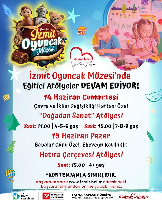 OYUNCAK MÜZESİ’NDE RENKLİ ATÖLYELER DEVAM EDİYOR