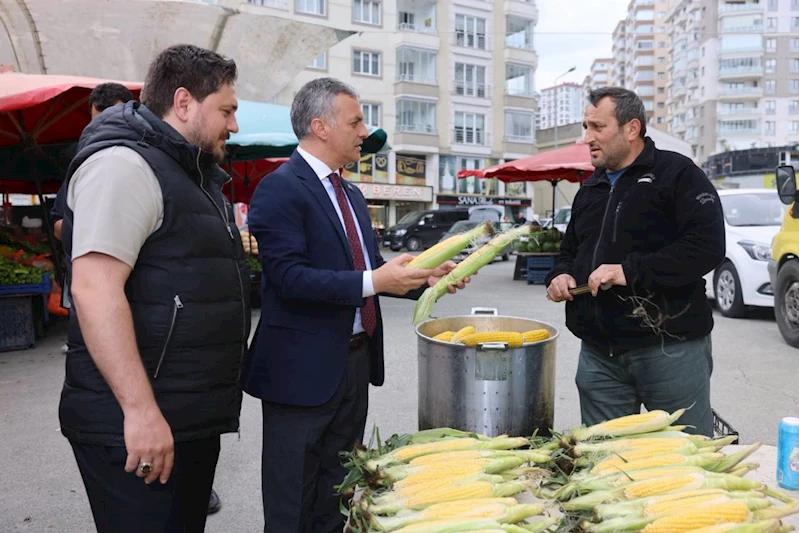 BAŞKANIMIZ KAŞÜSTÜ MAHALLESİNDE KURULAN HALK PAZARINI ZİYARET ETTİ
