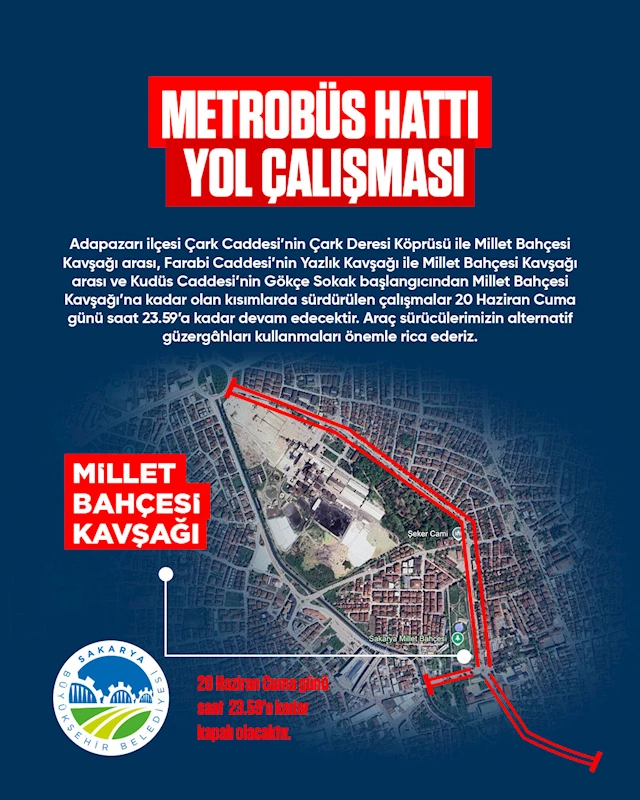 Büyükşehir’den 3 caddeyi kullanacaklara yeni uyarı