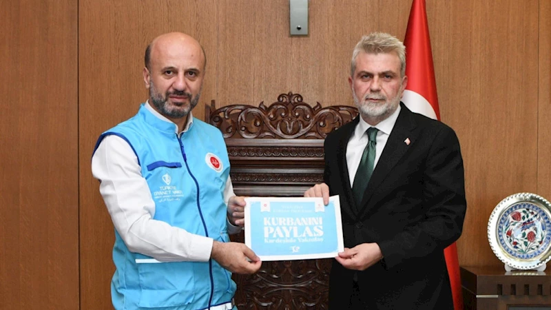 Başkan Görgel’den Vekâleten Kurban Bağışı