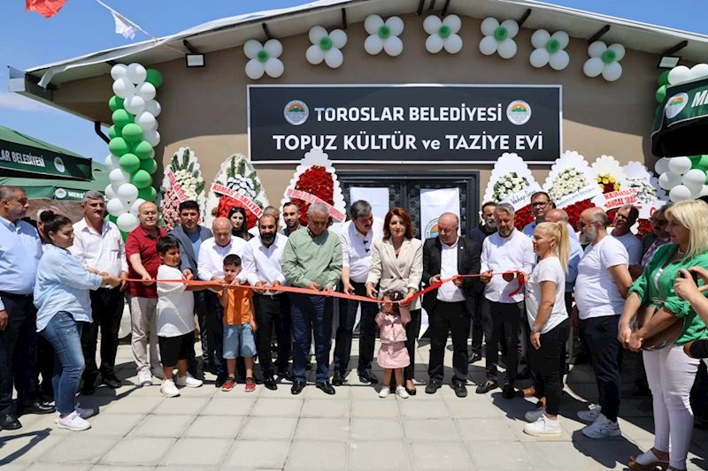 TOROSLAR BELEDİYESİ DEMİRTAŞ MAHALLESİ’NDE TAZİYE EVİ AÇTI