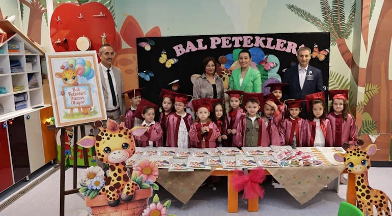 GÜNDÜZ ÇOCUK BAKIMEVİMİZDEKİ MİNİKLERİN KARNE HEYECANINA ORTAK OLDUK