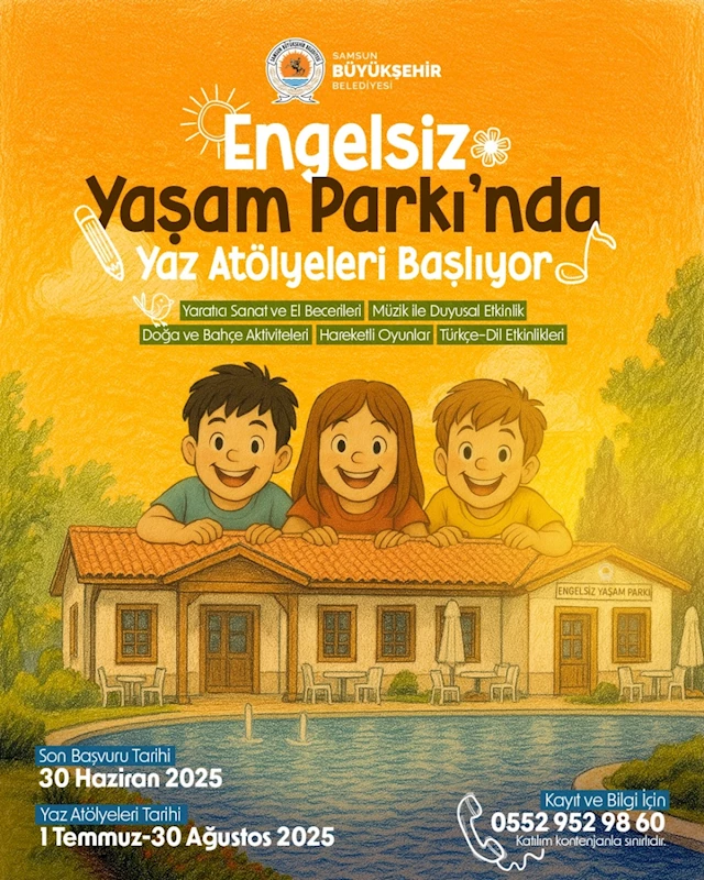 ENGELSİZ YAŞAM PARKI’NDA YAZ ATÖLYELERİ BAŞLIYOR