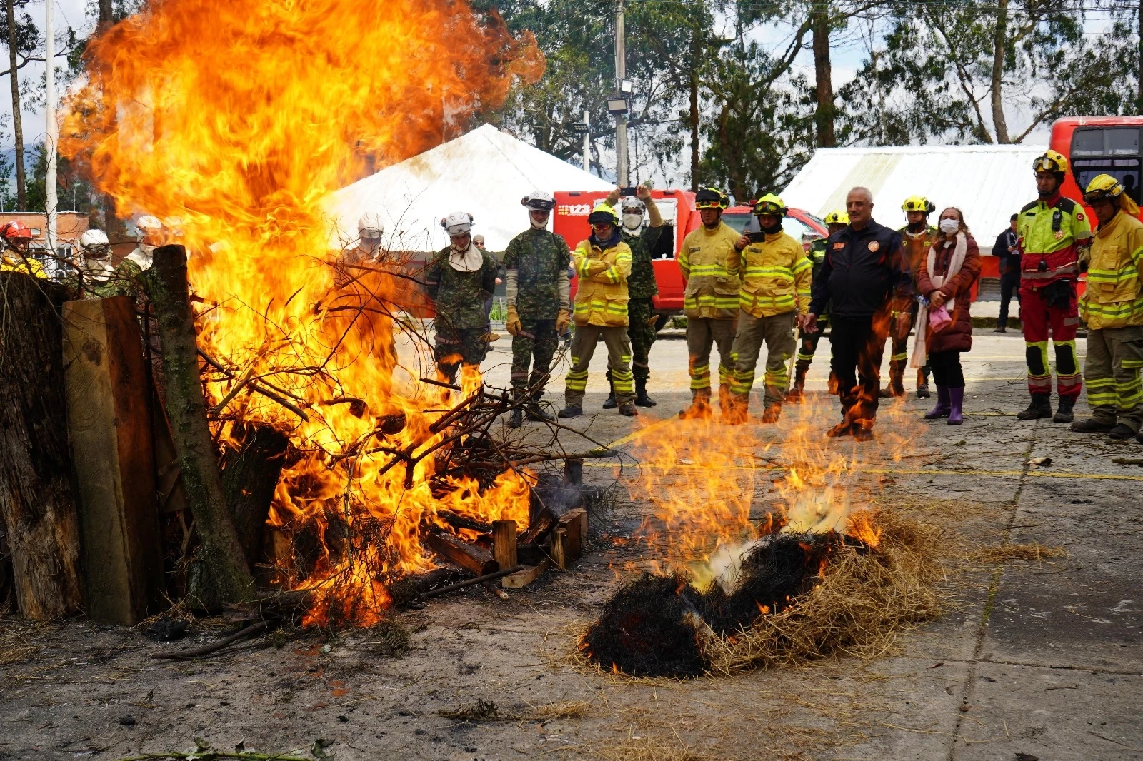 Kolombiyalı itfaiyecilere Konya  eğitimi