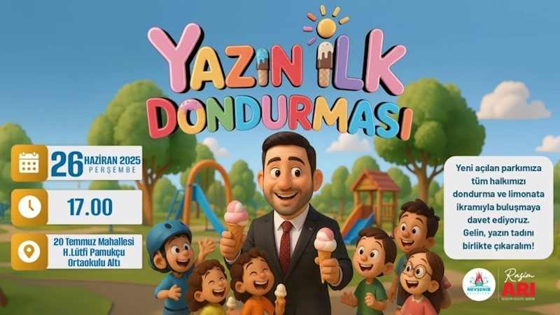“Yazın İlk Dondurması” Rasim Başkan’dan