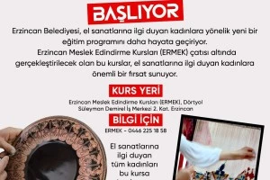Çelik Kalem Bakır İşlemeciliği ve Cengerli Kilim Dokuma Kursları Başlıyor