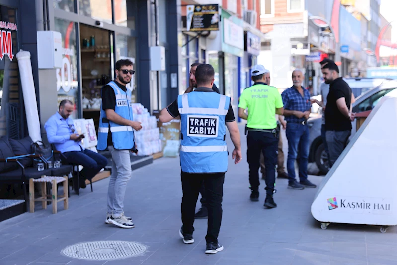 KALDIRIM İŞGALLERİYLE MÜCADELE SÜRÜYOR