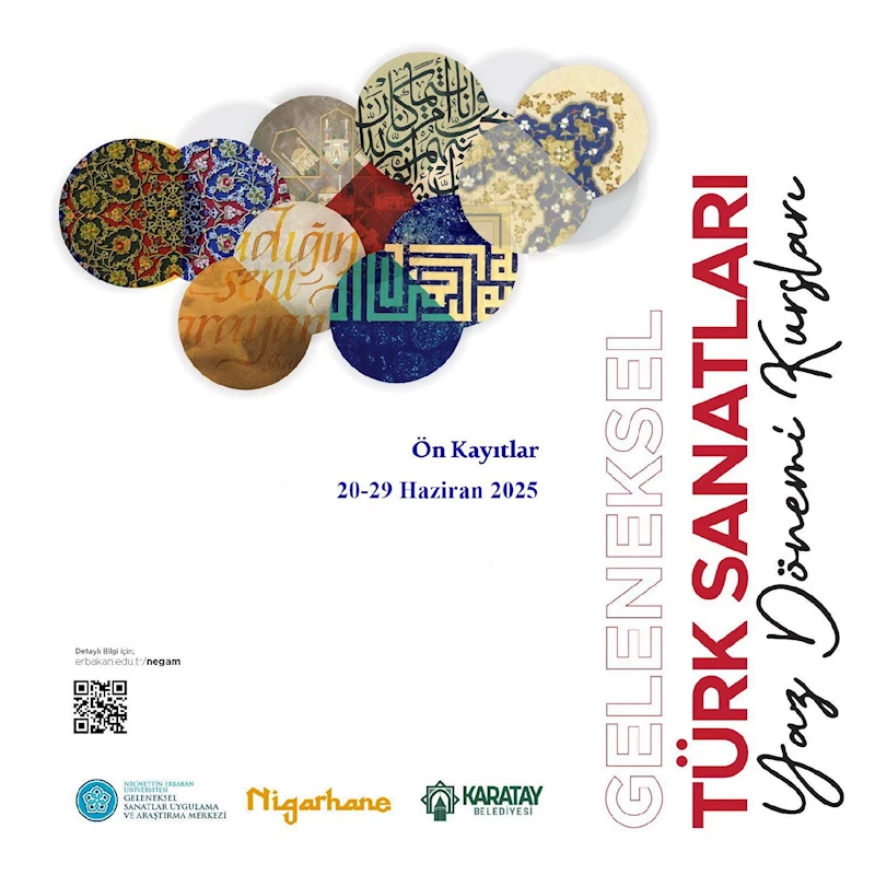GELENEKSEL TÜRK SANATLARI YAZ DÖNEMİ KURSLARI İÇİN KAYITLAR BAŞLADI