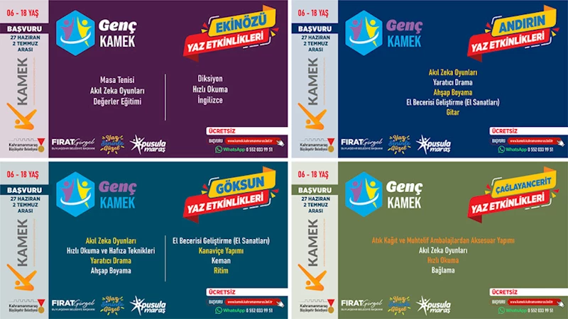 Büyükşehir’in Yaz Kursları İlçelerde de Gençlerle Buluşuyor