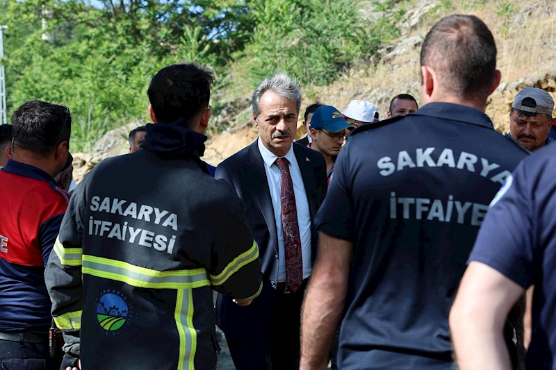 Başkan Yusuf Alemdar yangın felaketinin yaşandığı Taraklı’da: “Gelişmeleri yakından takip ediyoruz”